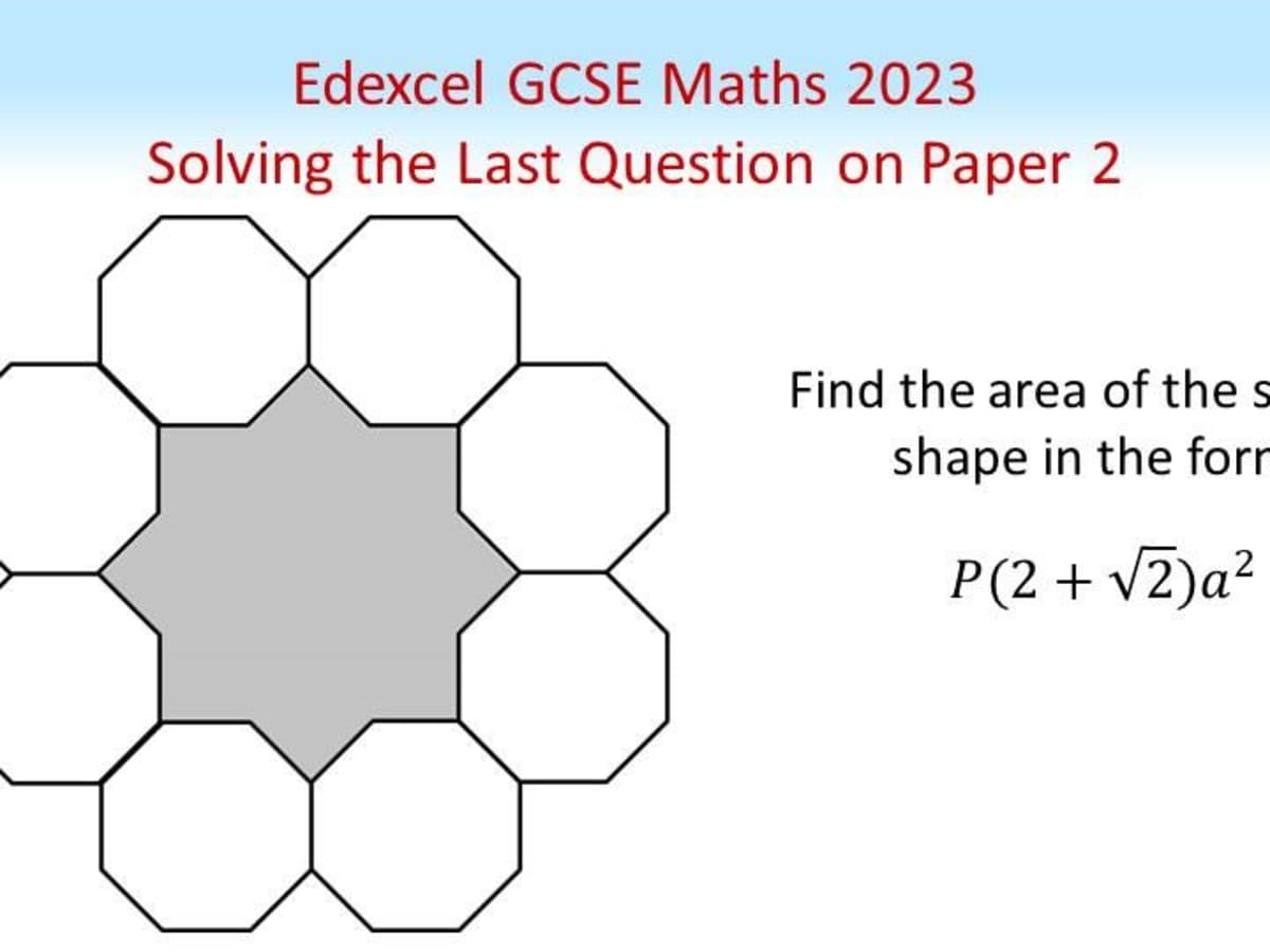 GCSE Edexcel Maths Past Papers - ExamQA