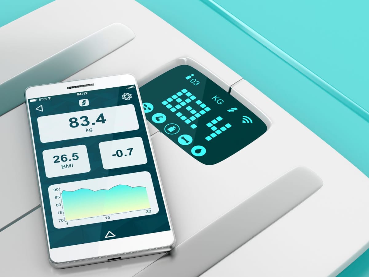 Weight Scale Bluetooth Smart Scales Digital Body Fat Scales with iOS &  Android APP and Body Composition Analysis, Step-on Technology, Tempered  Glass 