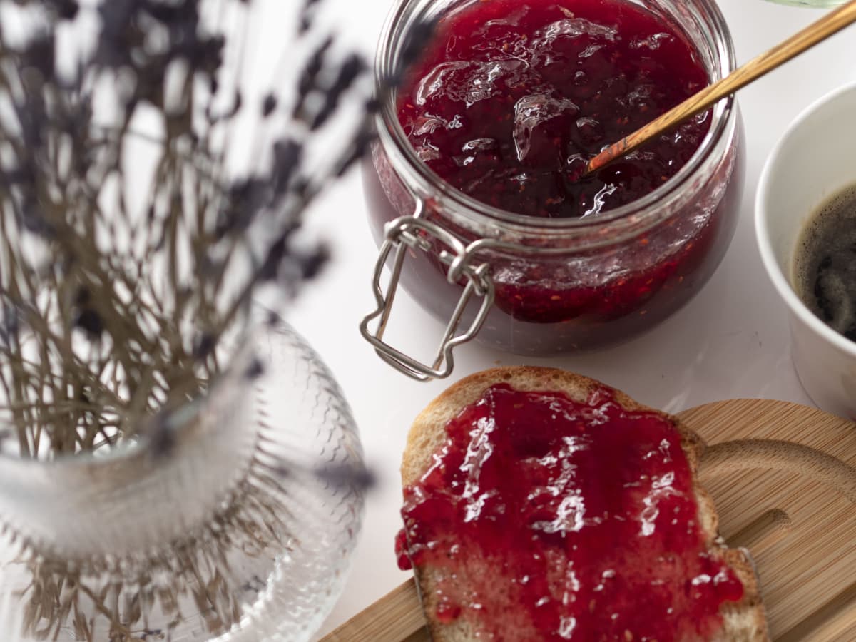 Traditional Raspberry Jam - no pectin added - My Island Bistro Kitchen