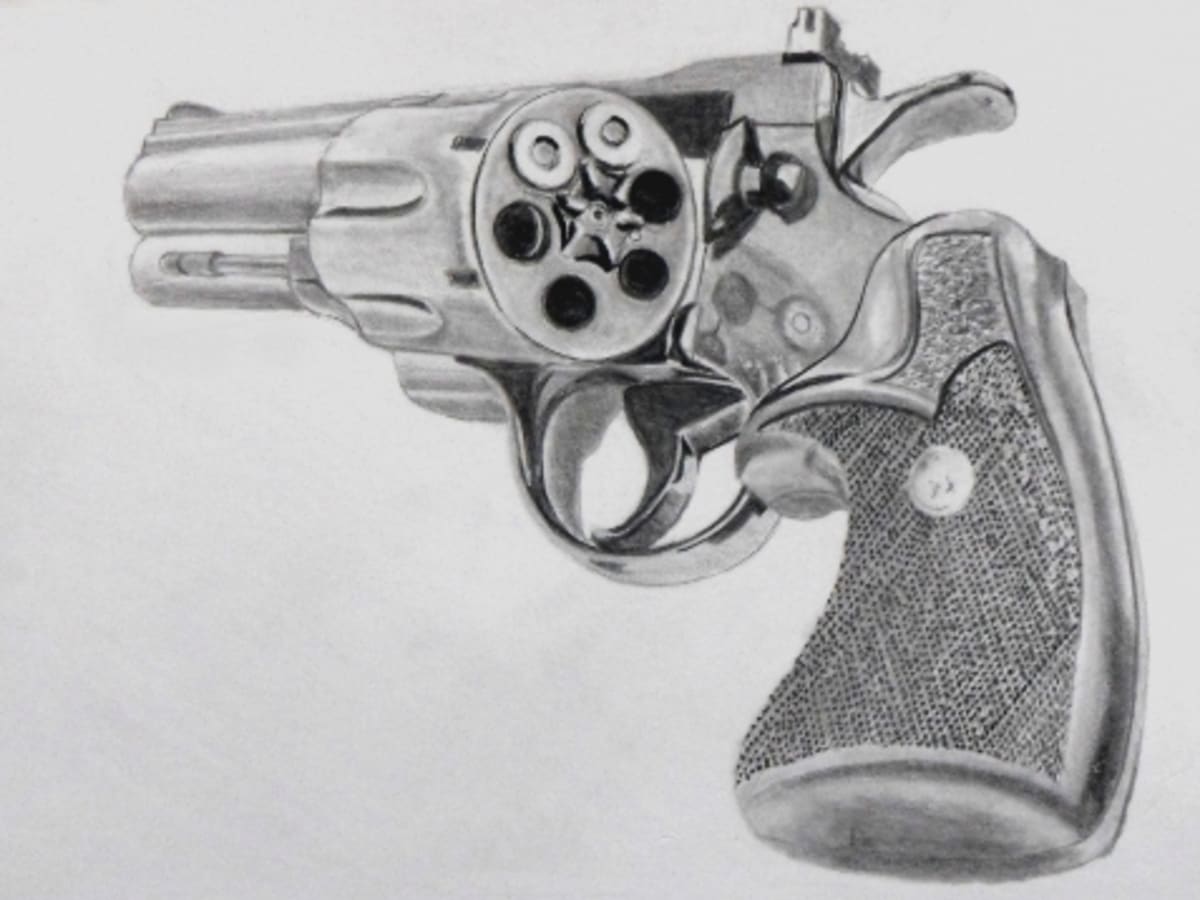 How To Draw A Gun Full Tutorial Feltmagnet Crafts