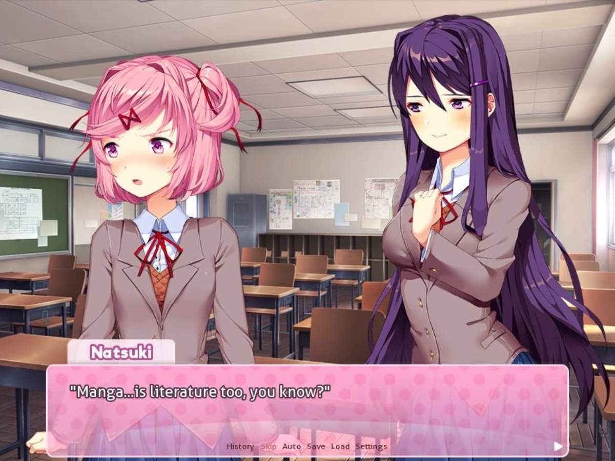 Doki Doki Literature Club Makes Surprising Social Commentary About Books Levelskip