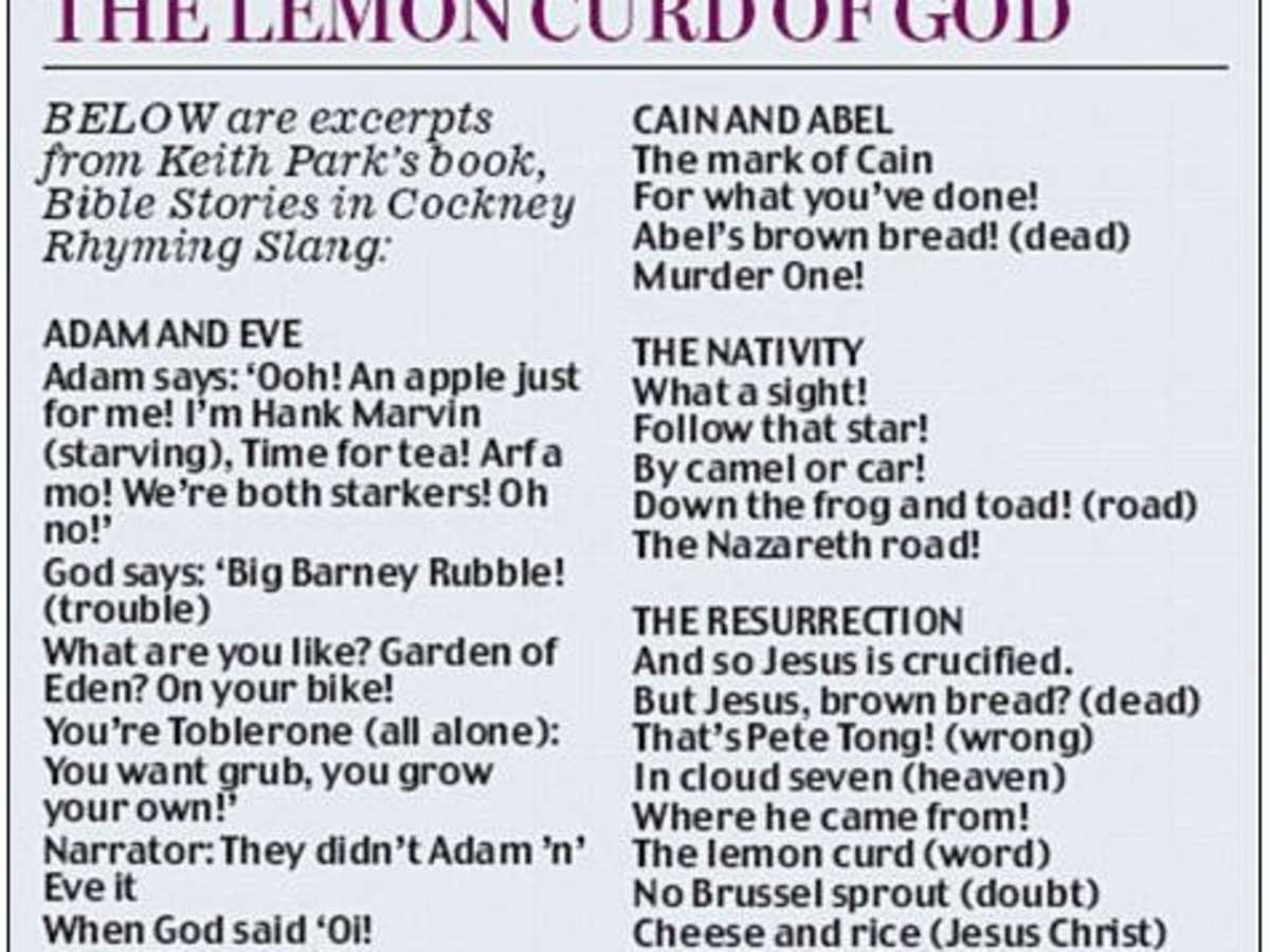 English language, Cockney rhyming slang