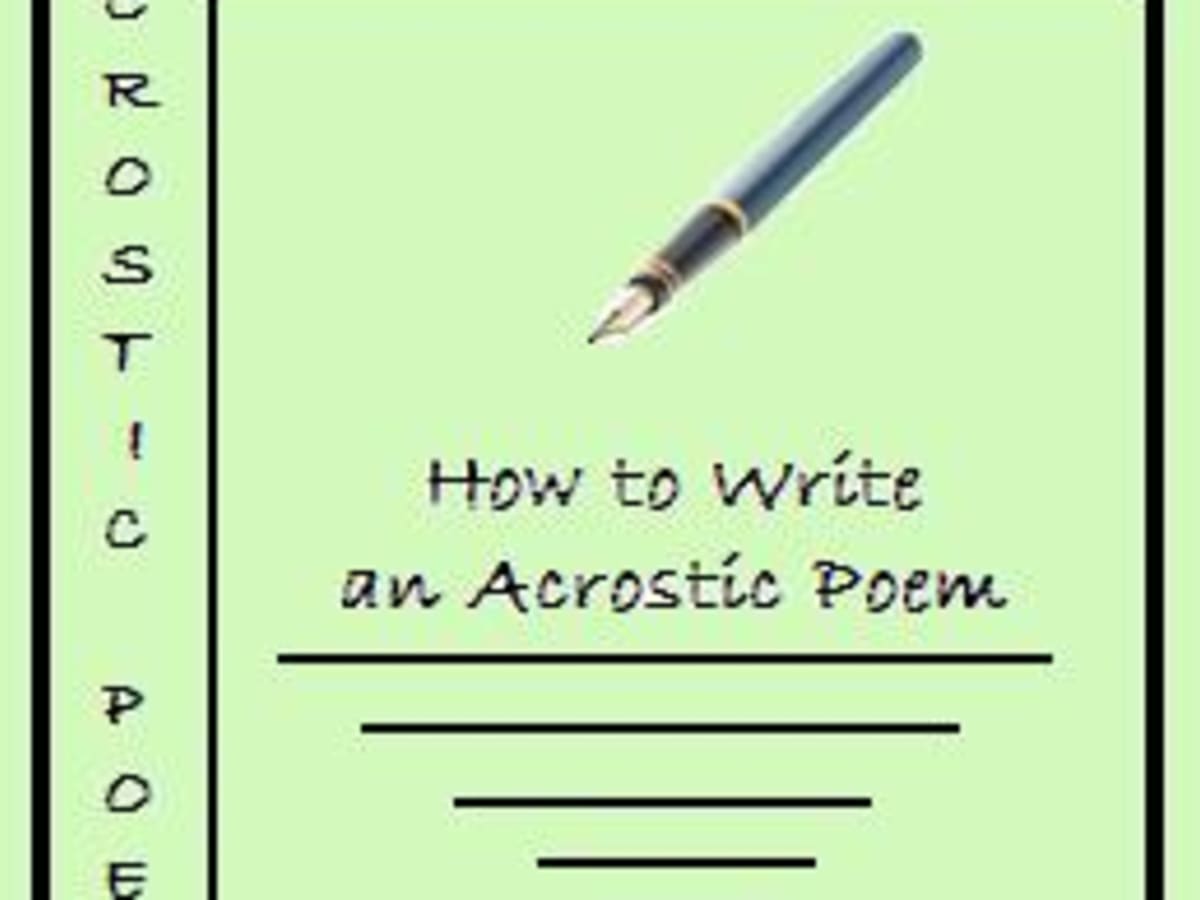 How To Write An Acrostic Poem Hubpages