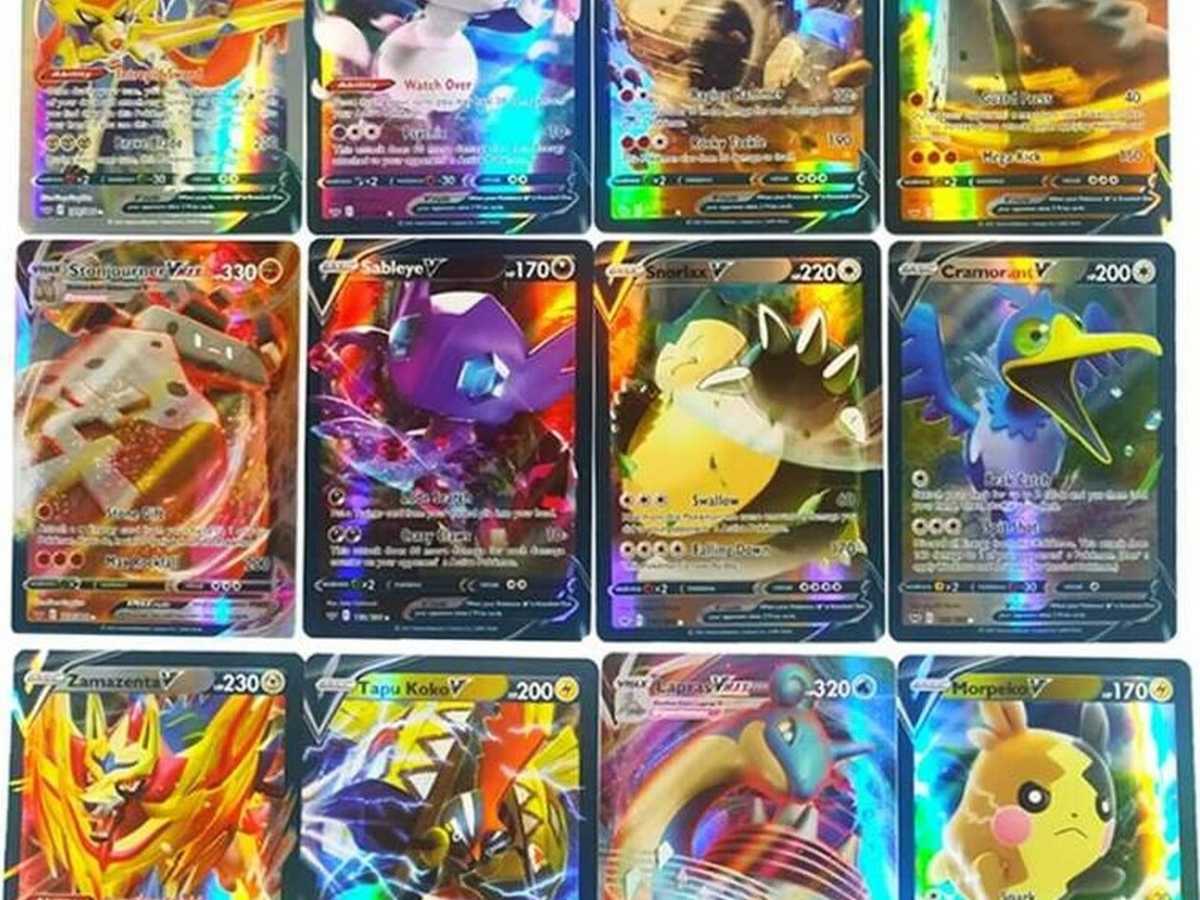 all pokemon v cards Pokemon: 100 Assorted Card Bundle - with Foils and 5 Ultra Rare (V, GX, EX) Variety Pokemon V 5 Card Lot