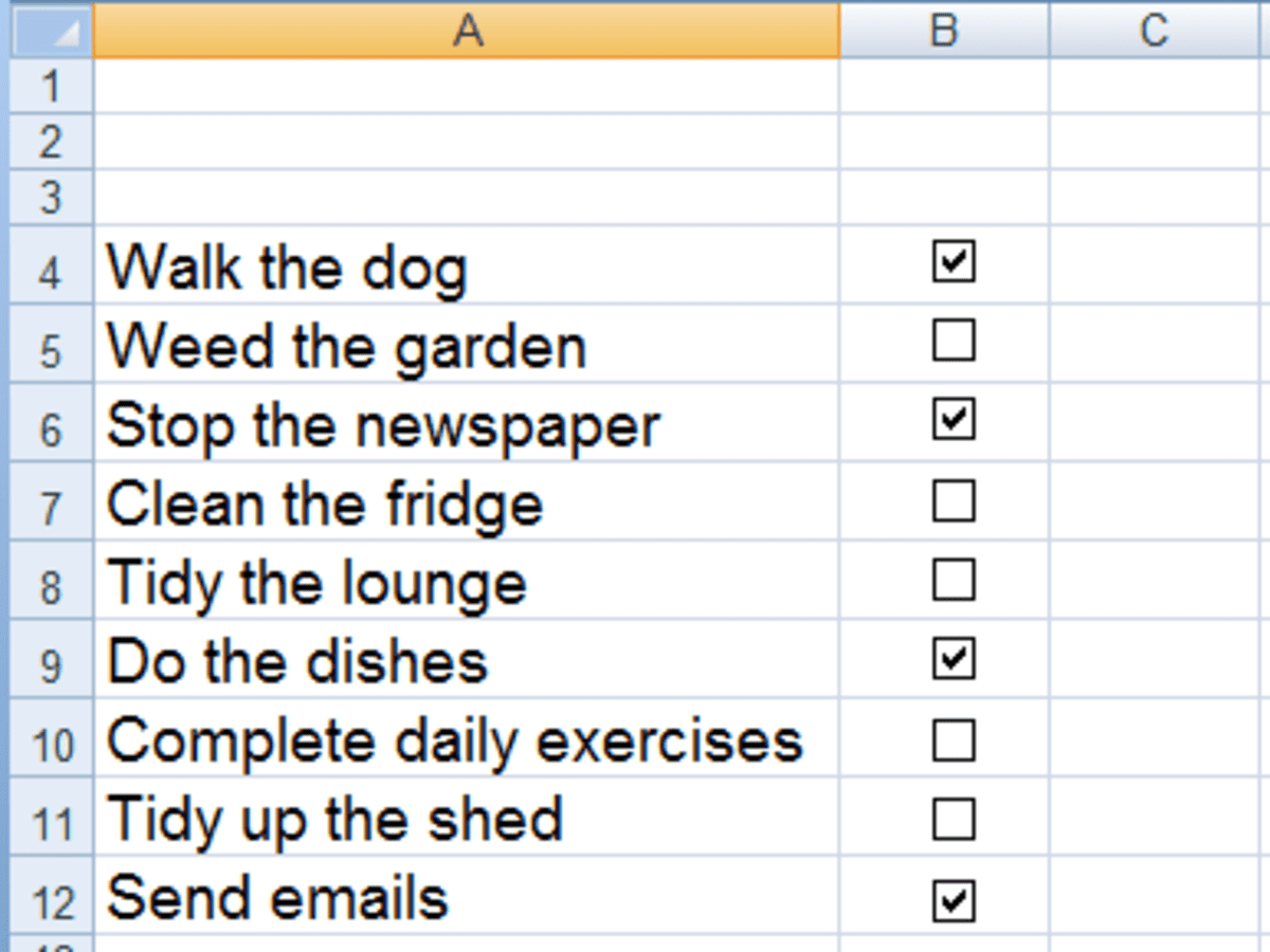 How to Insert Check Mark (Tick) in Excel
