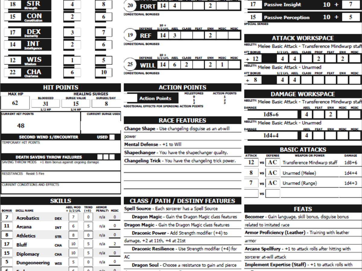 How to Make a Character for 4th Edition Dungeons & Dragons - HobbyLark