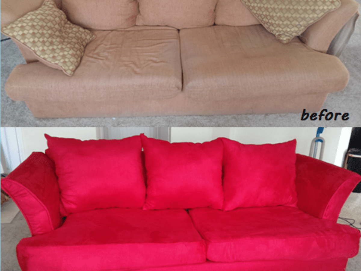 Reupholstering A Couch, How Much Fabric To Recover 3 Seater Sofa Bed