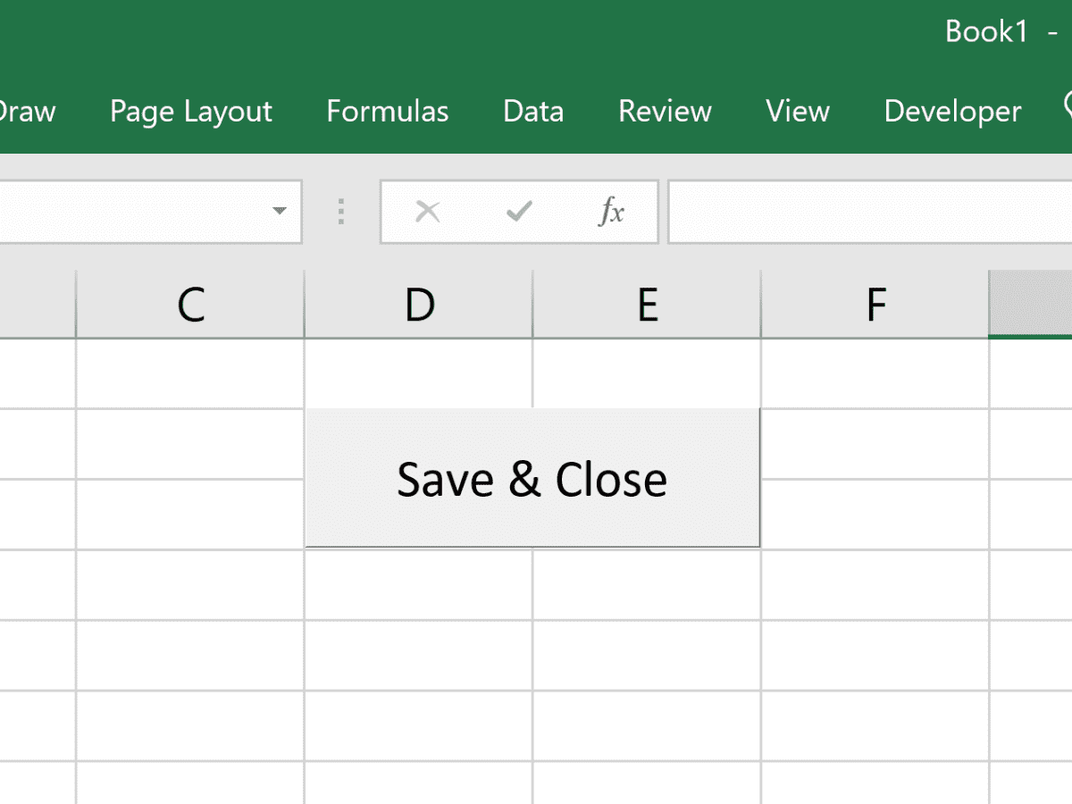 How To Create A Macro Button To Save Close An Excel Workbook Turbofuture