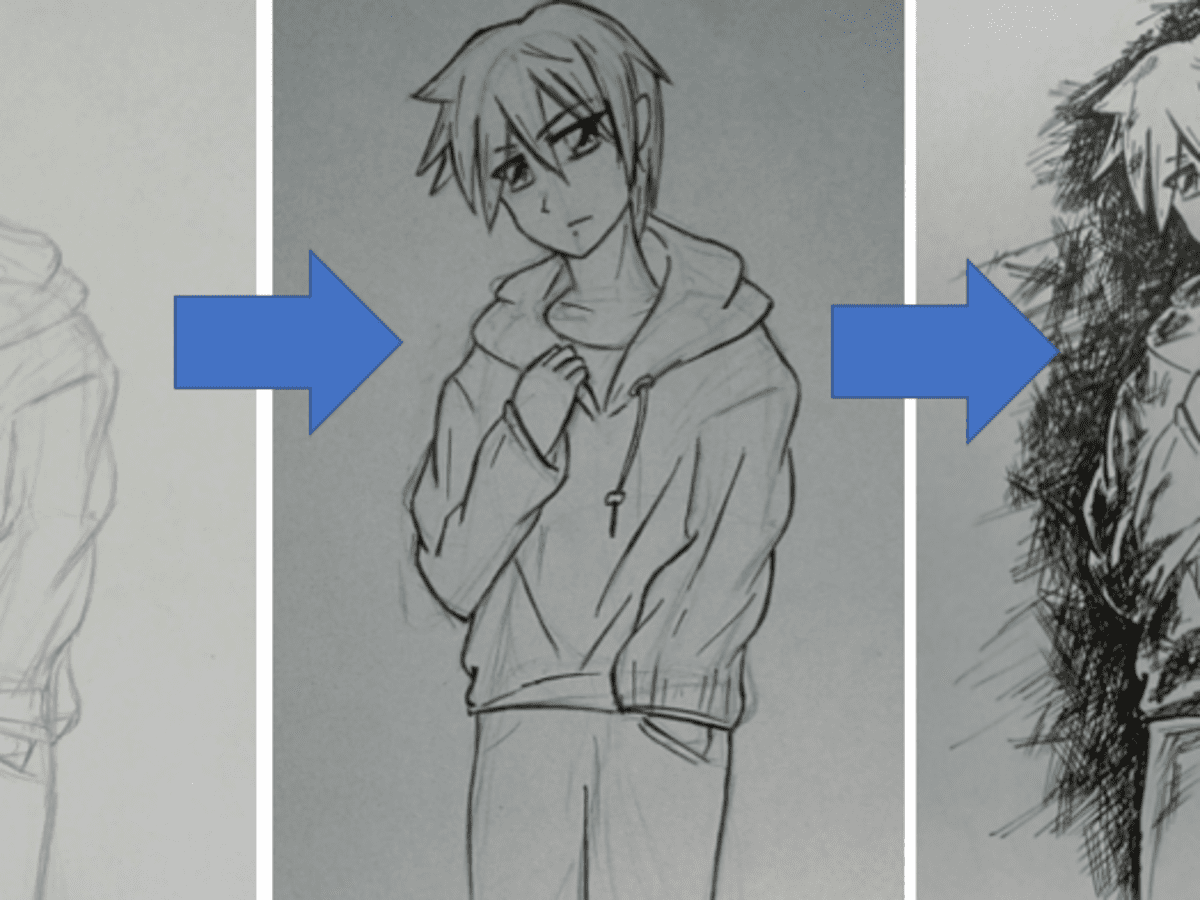 Easy anime drawing  how to draw anime boy wearing a mask 