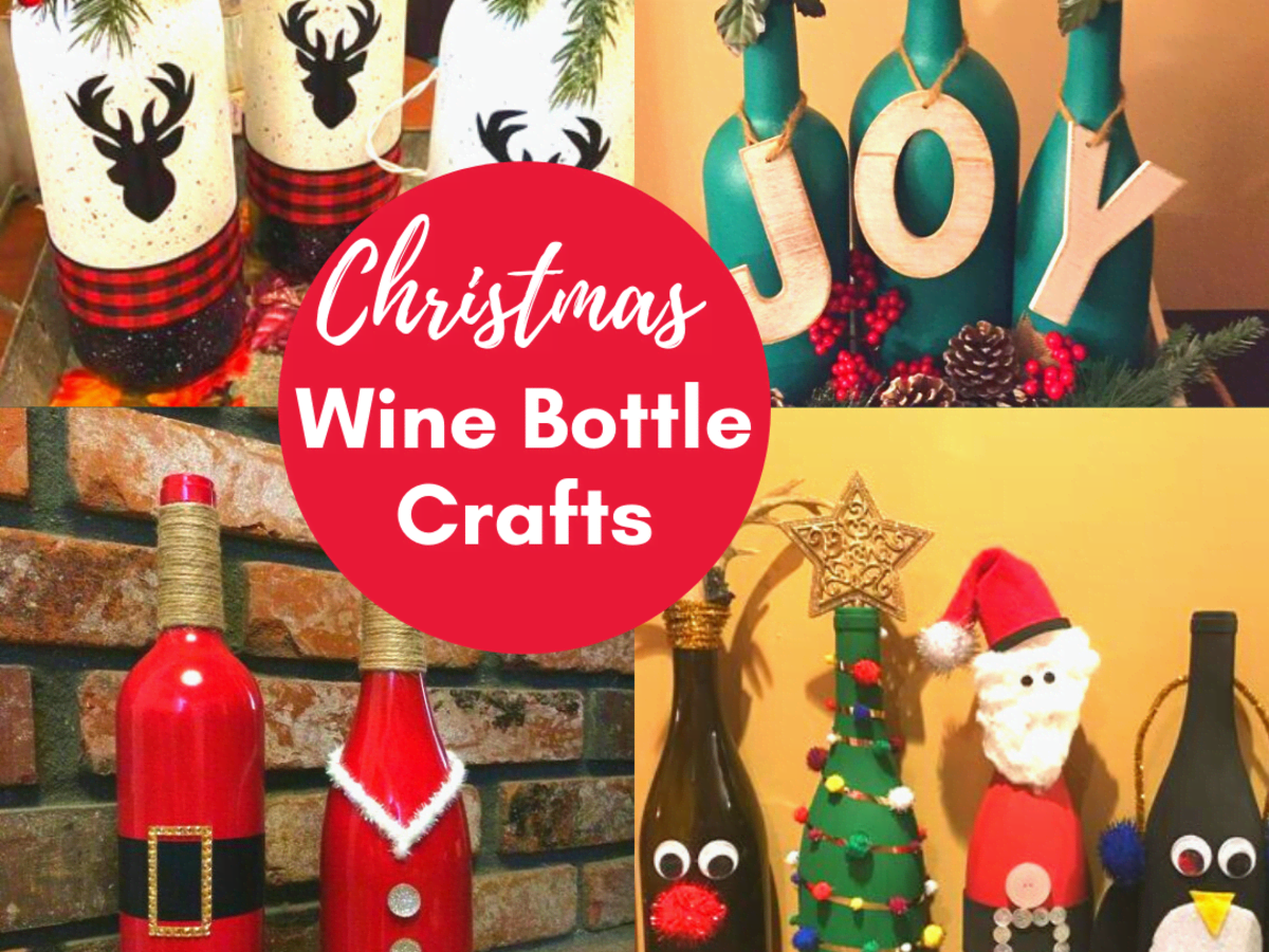 35+ Fun DIY Christmas Wine Bottle Crafts - FeltMagnet