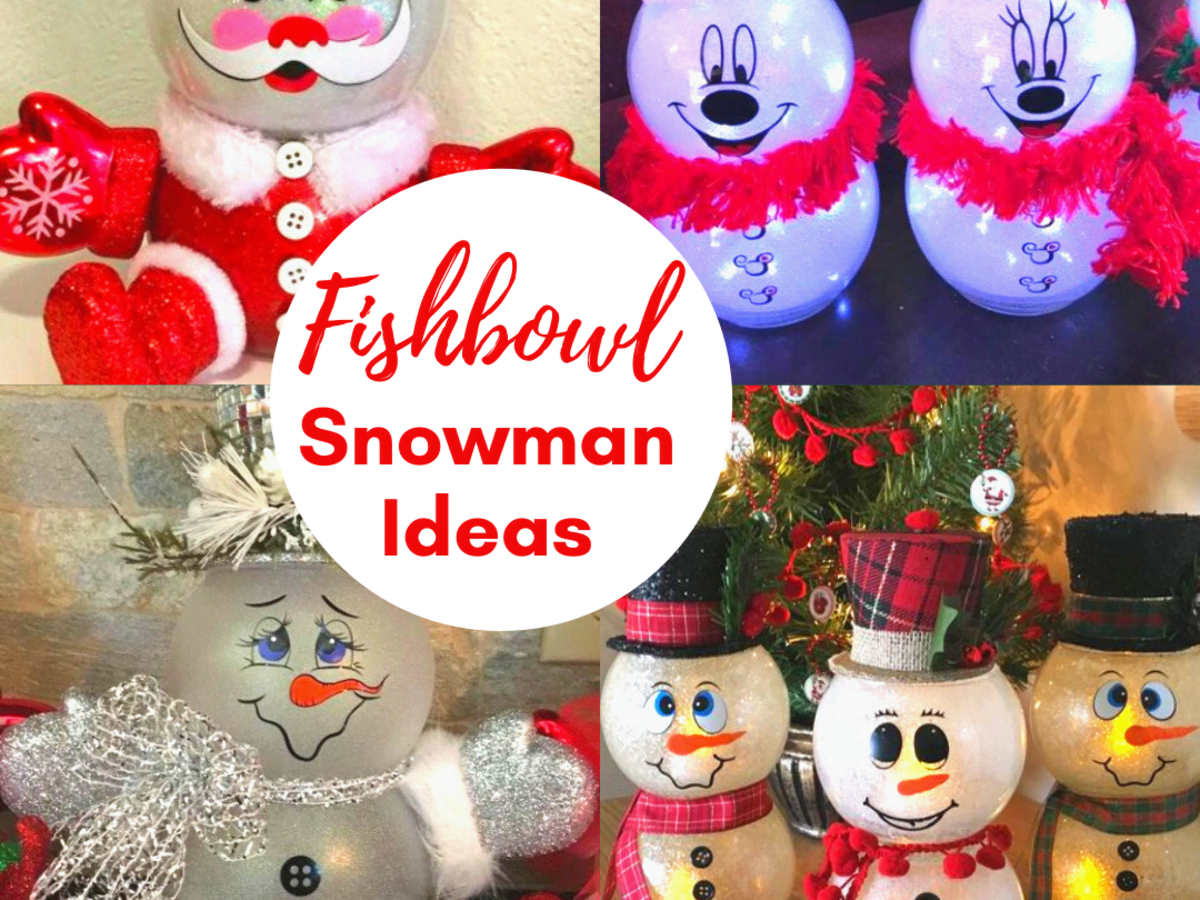 How to Make a Fish Bowl Snowman - ORIGINAL VERSION!