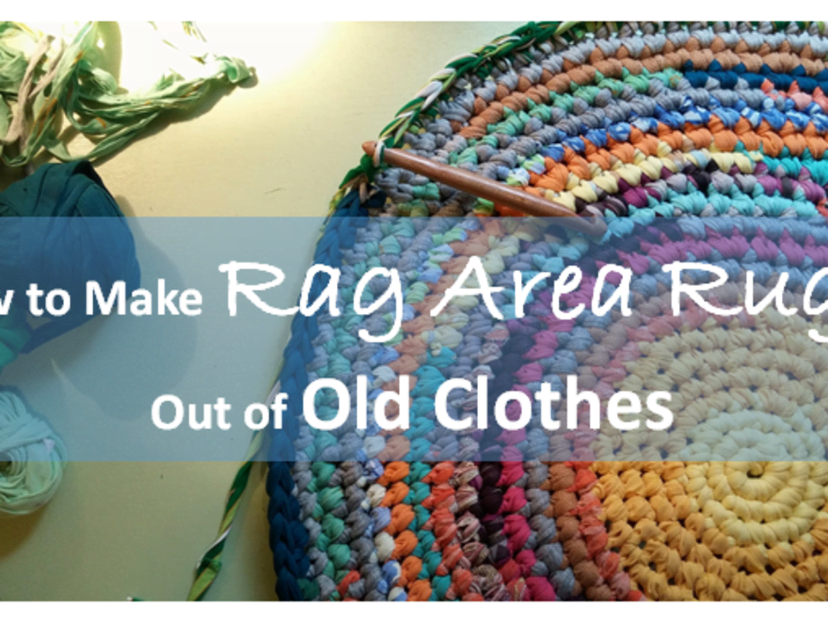 How to Make a Colourful Crochet Rag Rug With Recycled Fabrics
