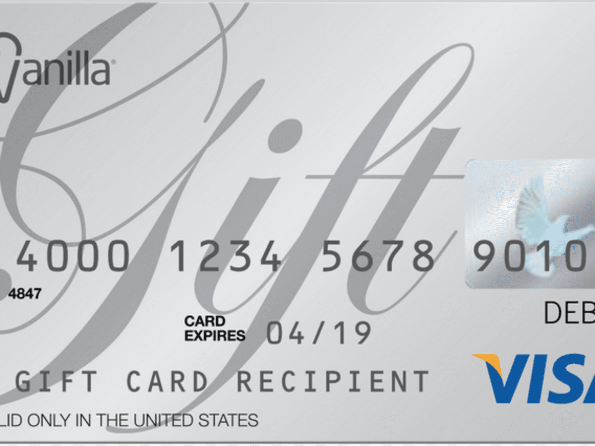 vanilla visa gift card to paypal