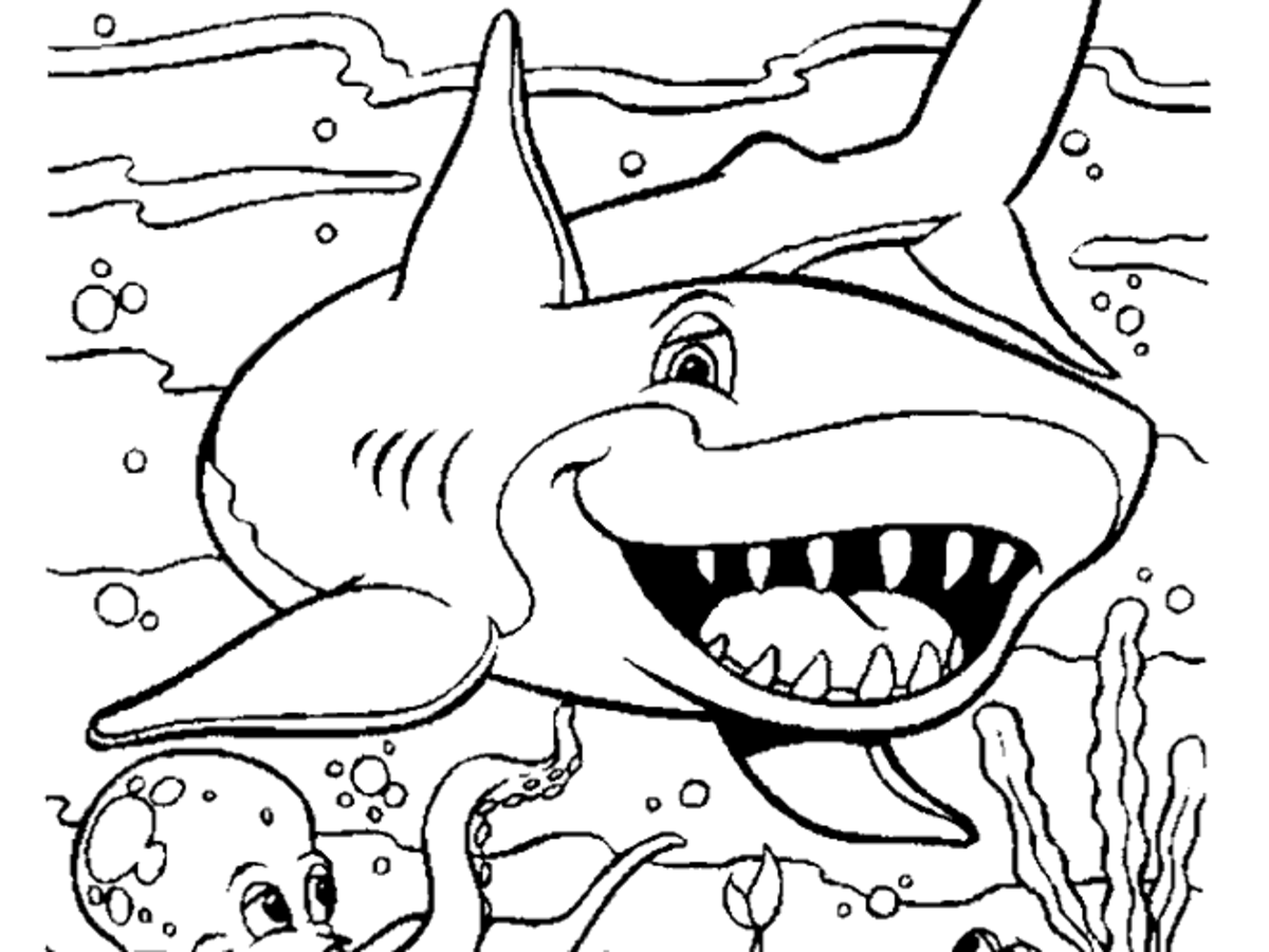Pictures of Sharks for Kids to Color In - HubPages