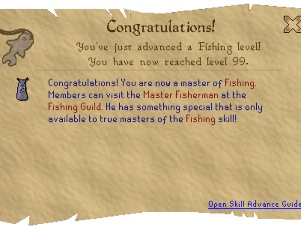 Runescape 99 Fishing Guide - HubPages