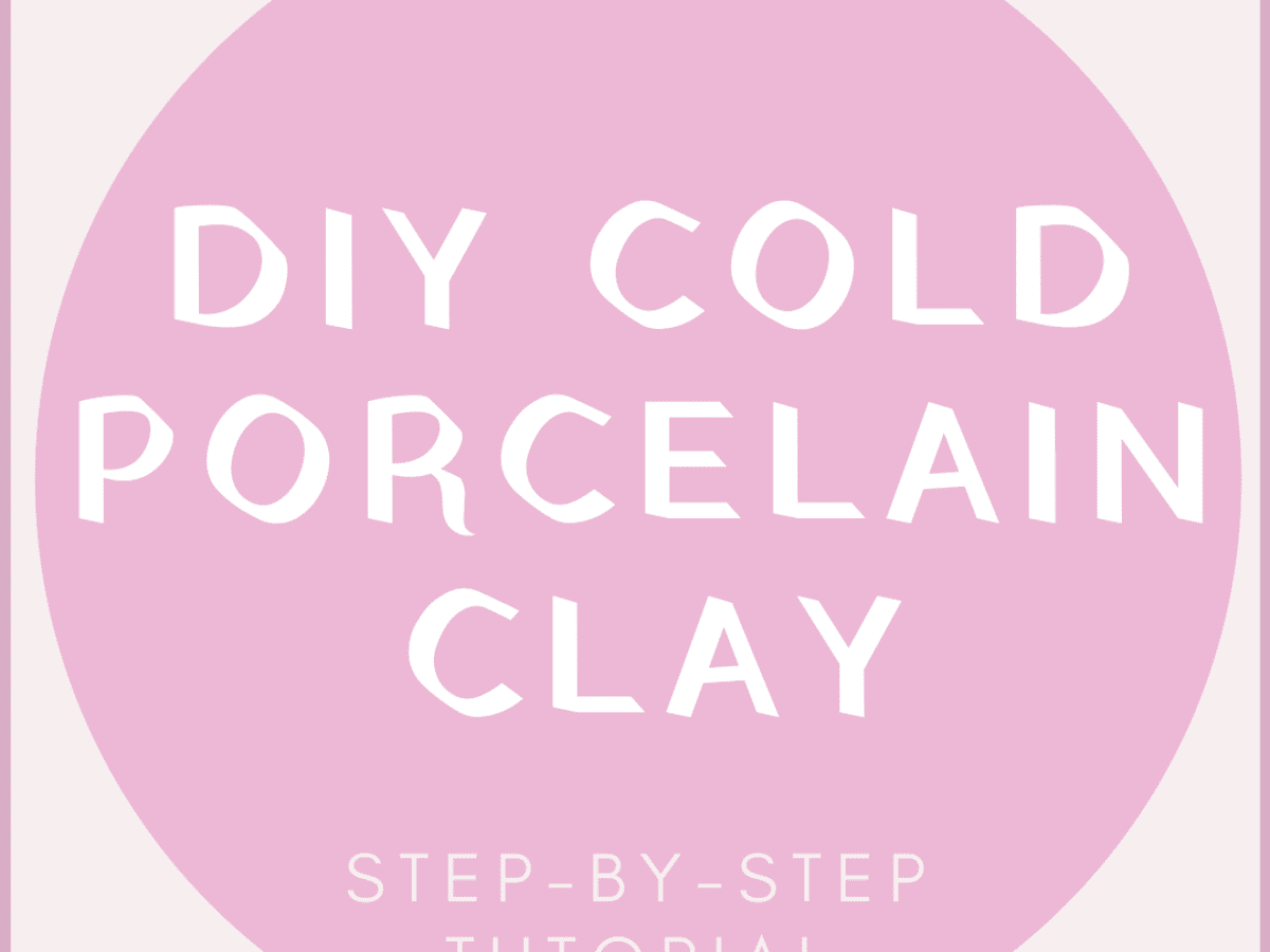 DIY Air Dry Clay, How to make clay at home, Cold Porcelain Clay