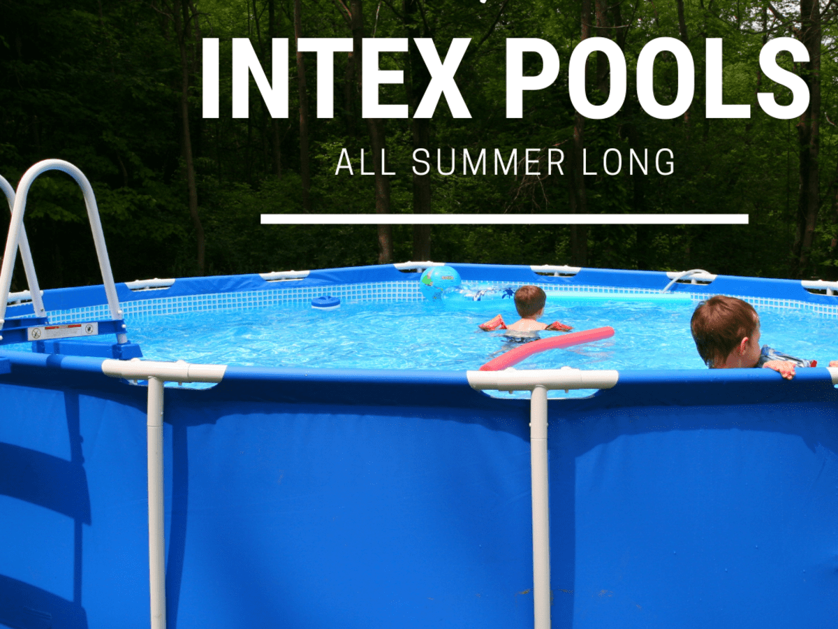 Intex 15' Round Frame Above Ground Pool Debris Cover Pool Sold Separately 