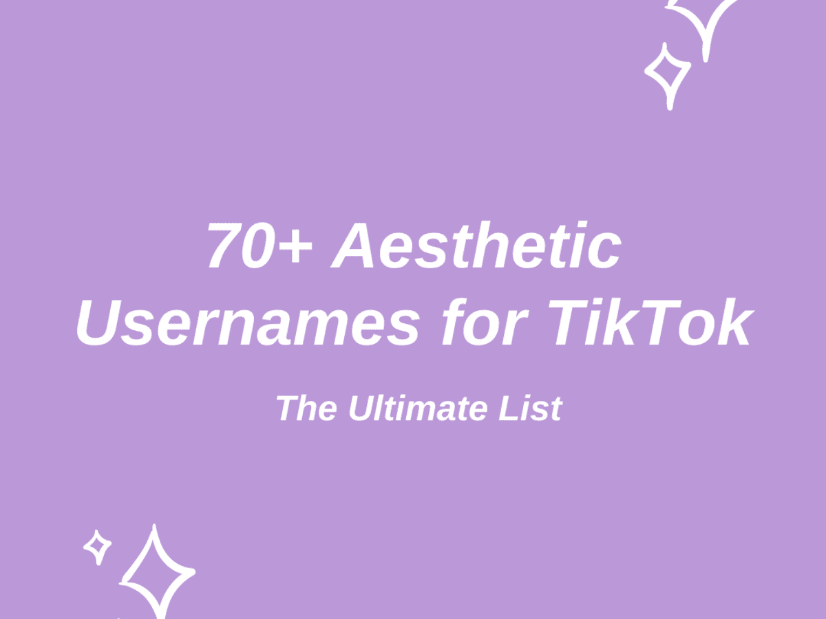 70+ Aesthetic Usernames for TikTok: The Ultimate List - TurboFuture