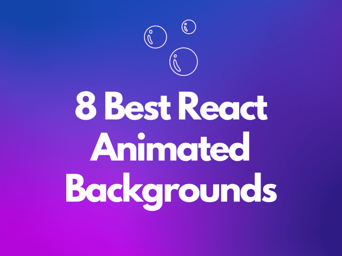 react background with animation home screen