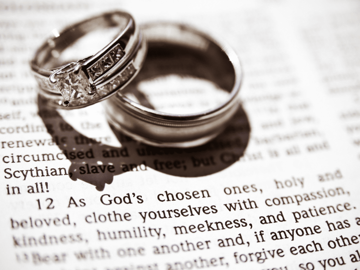 Wedding Rings on Top of an Open Bible Photo Photograph Cool Wall Decor Art  Print Poster 24x36 - Poster Foundry