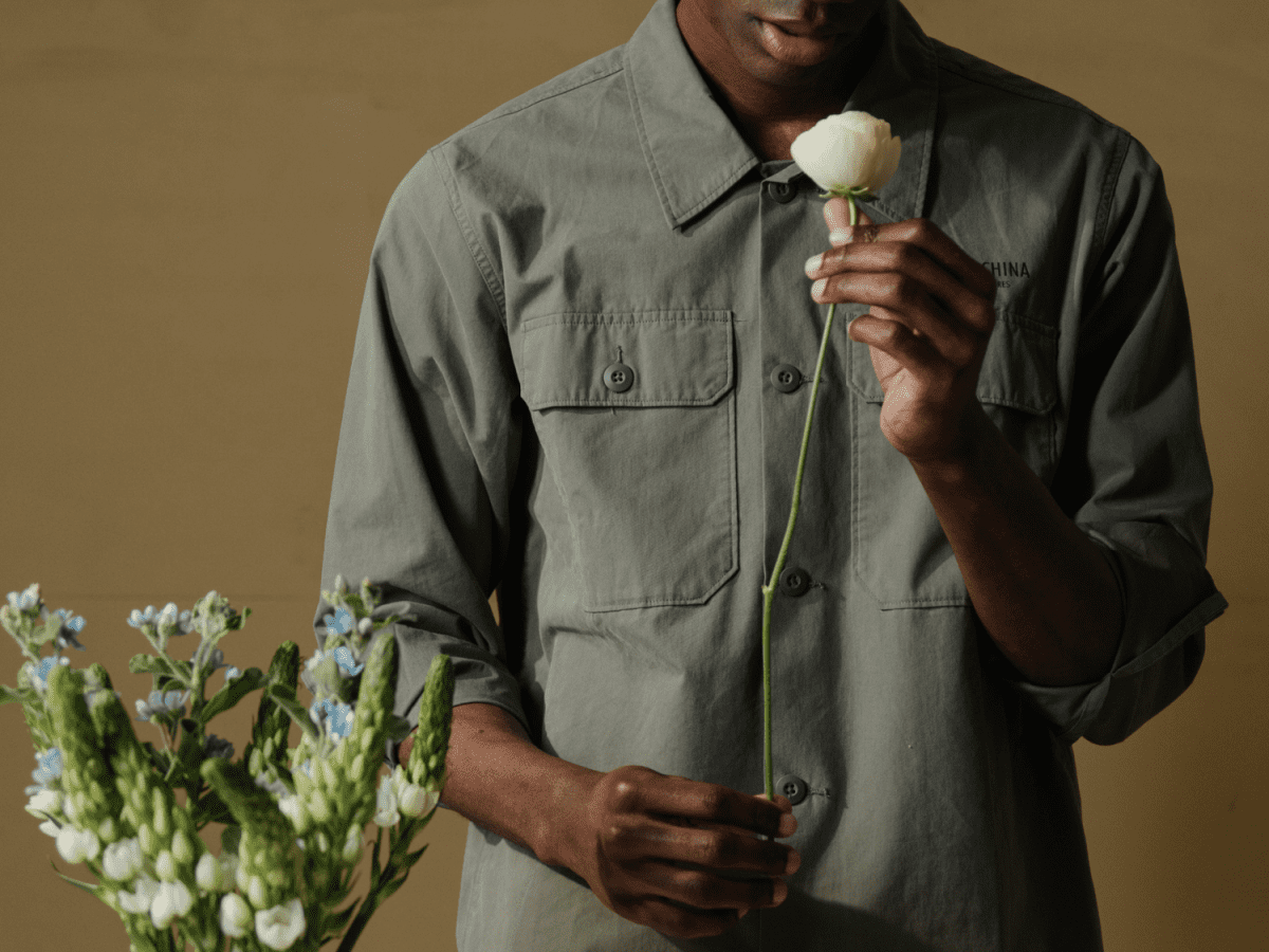 Rare Rabbit Men's Holand Satin Grey Fabric Full Sleeves Solid Shirt
