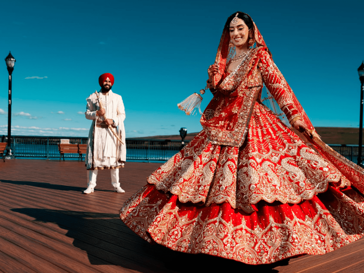 A kaleidoscope of beauty and elegance, an Indian wedding lehenga. Bride:  @varshisinghz Photographer: @houseoftalentstudio… | Instagram