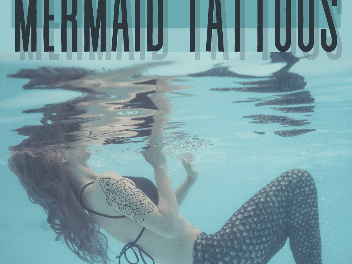 Waterproof Mermaid Temporary Tattoo Realistic Seaside Design - Temu
