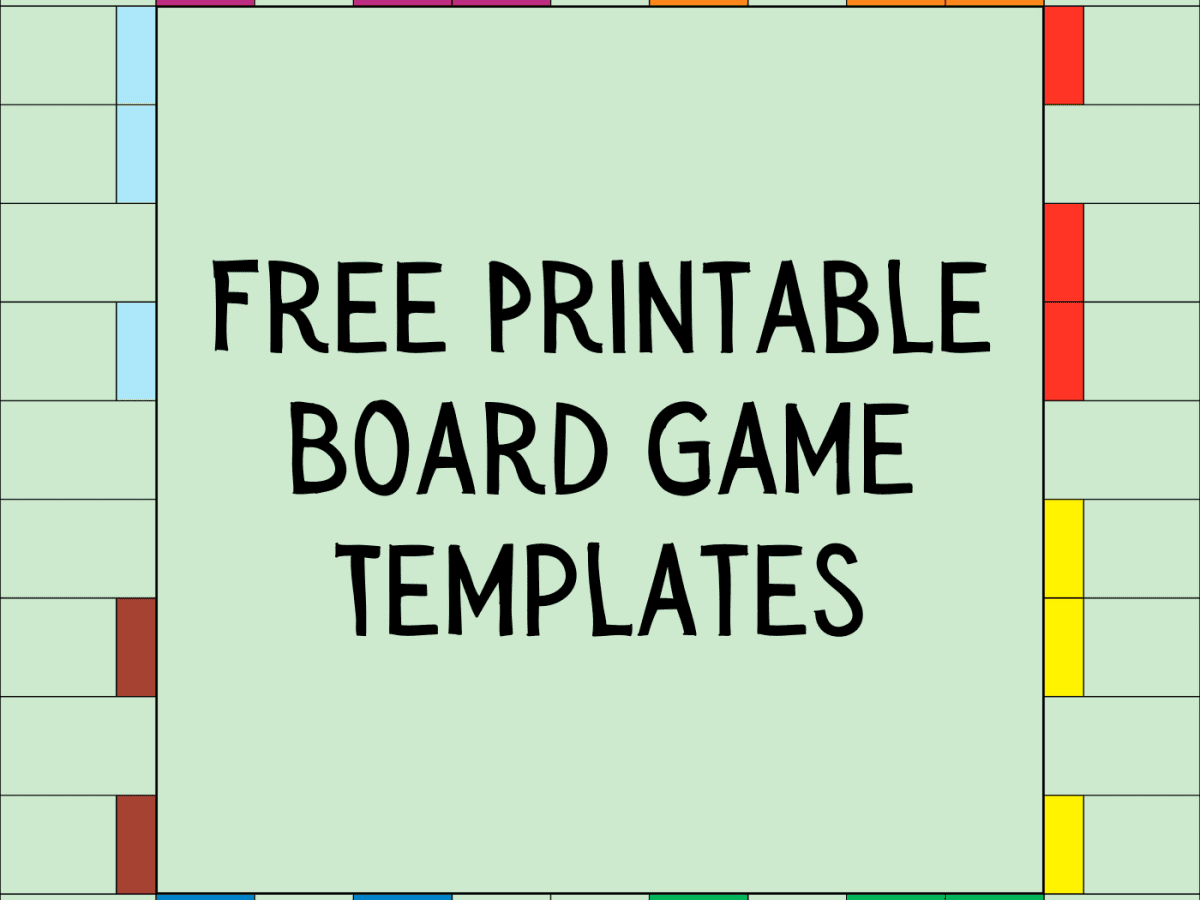 14 Free Printable Board Game Templates - HobbyLark