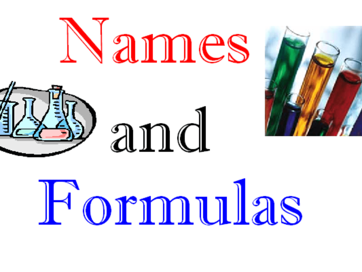 Chemical Nomenclature And Chemical Formulas Owlcation