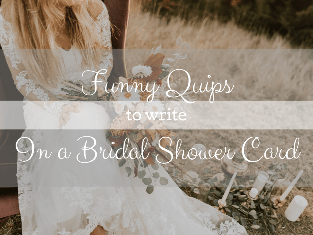 funny things to write in a bridal shower card