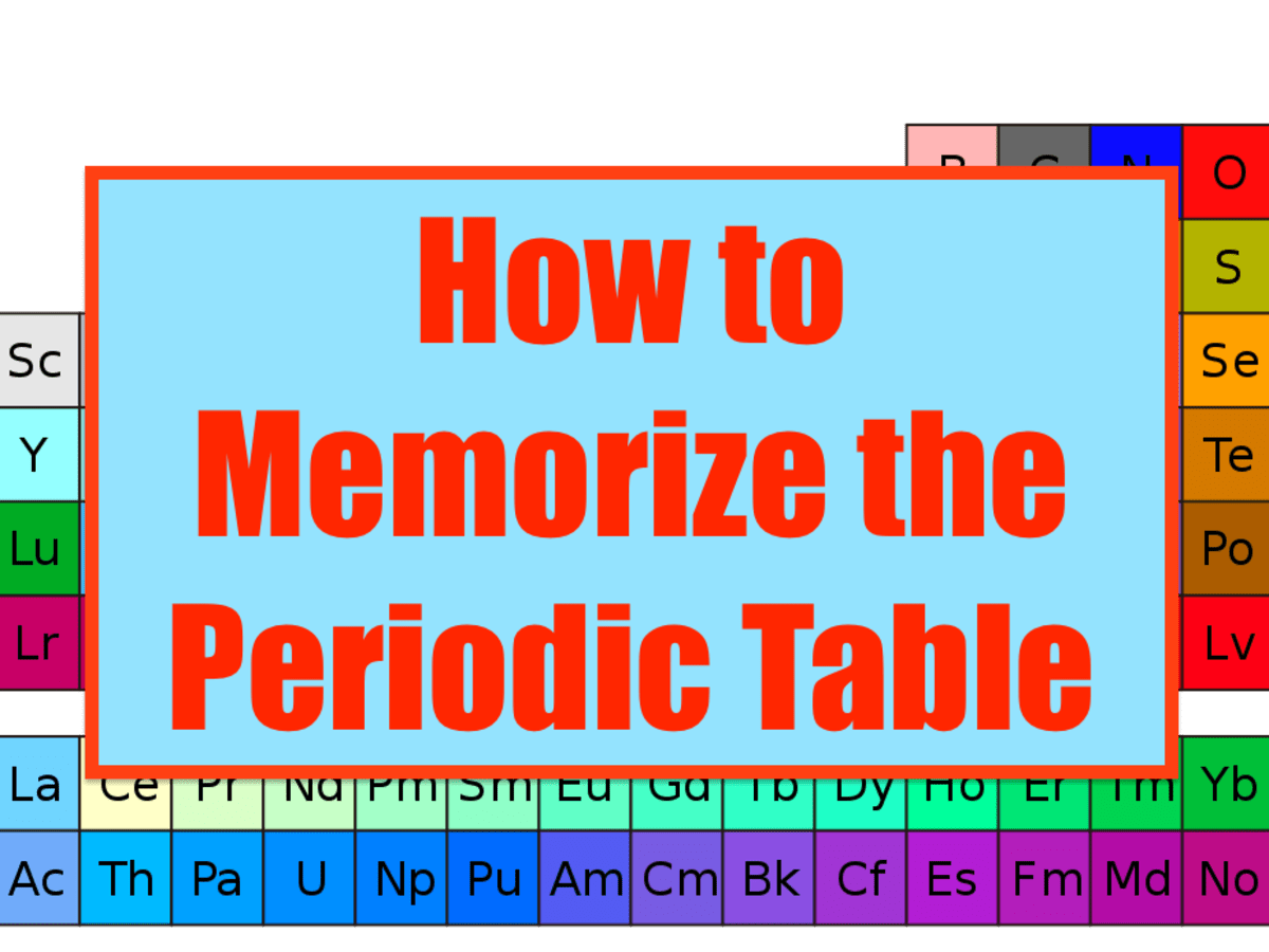 How To Memorize The Elements Of The Periodic Table Owlcation Education