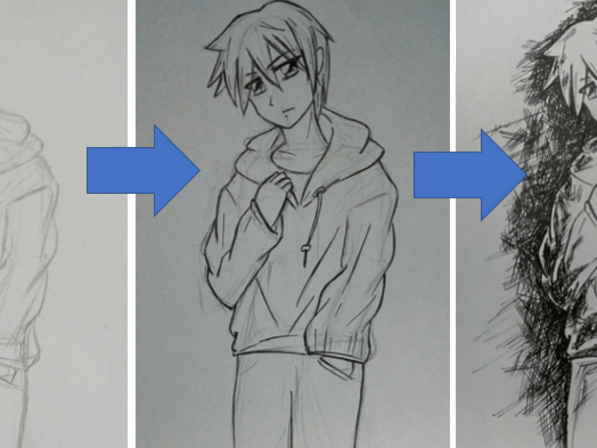 How To Draw An Anime Boy Shounen Feltmagnet