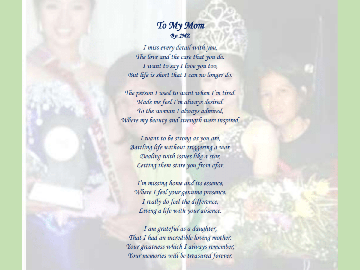 Poems For My Dear Parents Letterpile