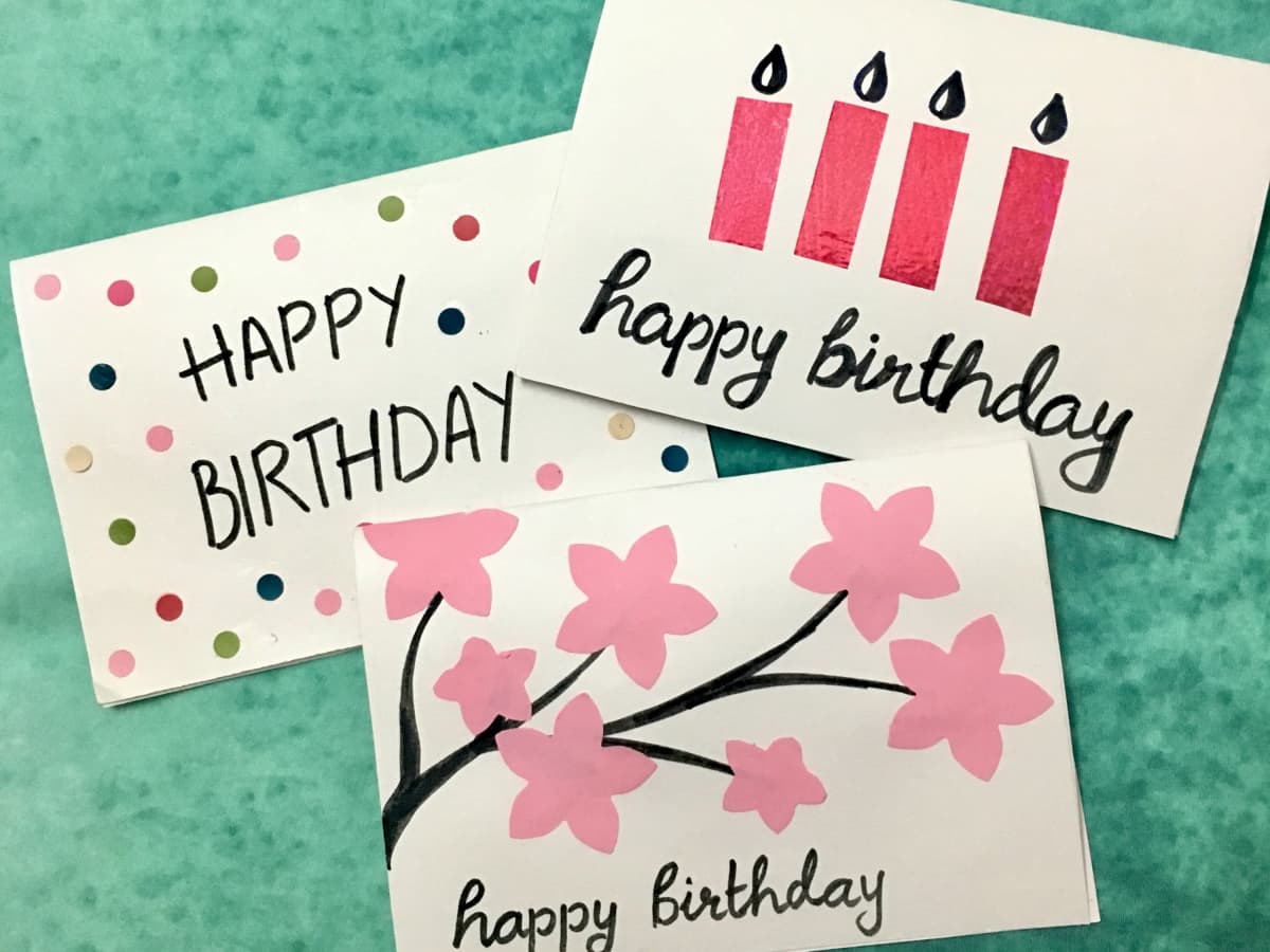 ideas homemade birthday cards