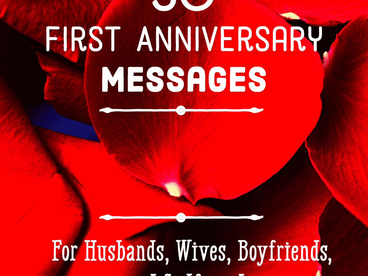 1st anniversary words for sales husband