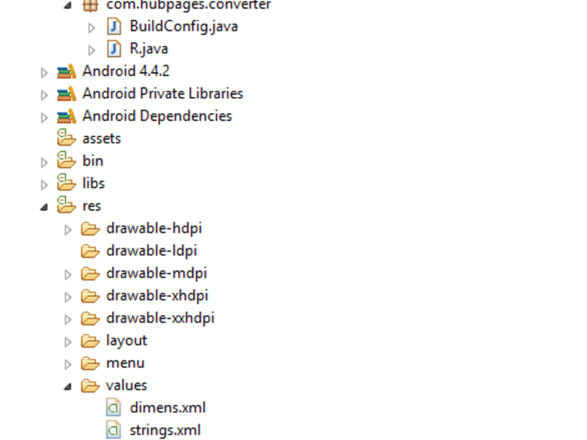simple android application eclipse