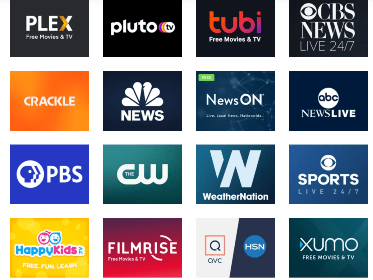 Free tv 2025 streaming services