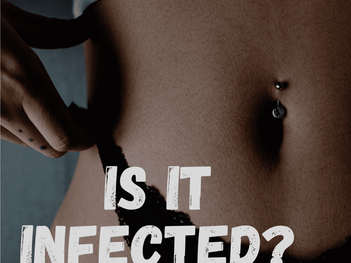 How to clean hot sale infected navel piercing