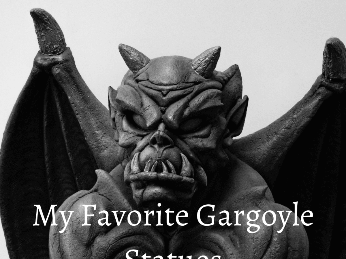 Gargoyle Statue Sitting Cement Igor French Sculpture European Cast