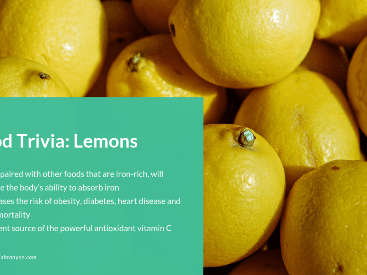 Health facts about outlet lemons