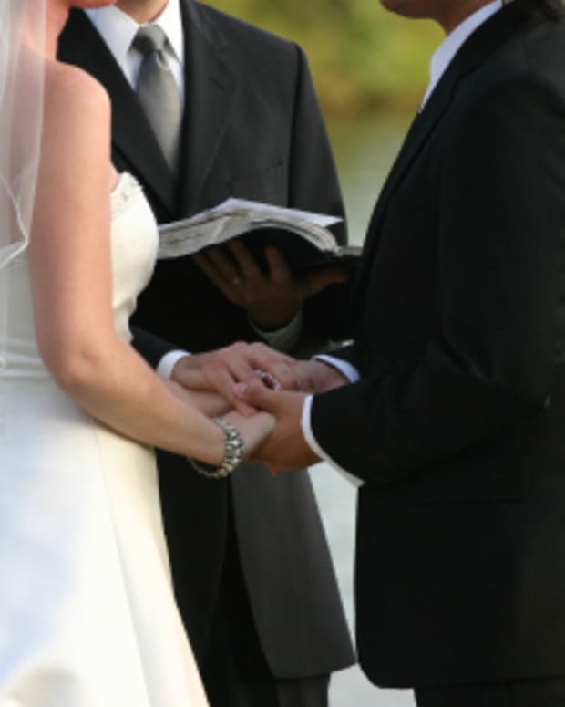Choose wedding vows which are personal and reflect who you are as a couple.