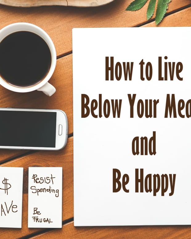 How to live below your means and be happy.