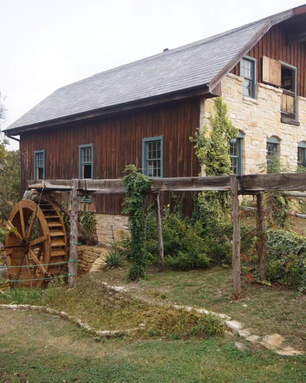 The gristmill at the Homestead Heritage, Waco, Texas.