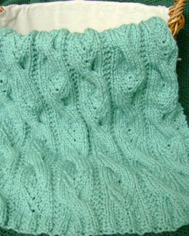 How To Loom Knit a Blanket Or Afghan In a Cable Knit Pattern 