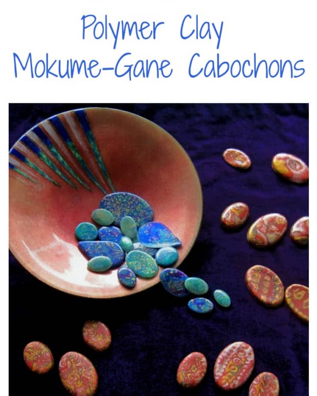 polymer-clay-mokume-gane-cabochons
