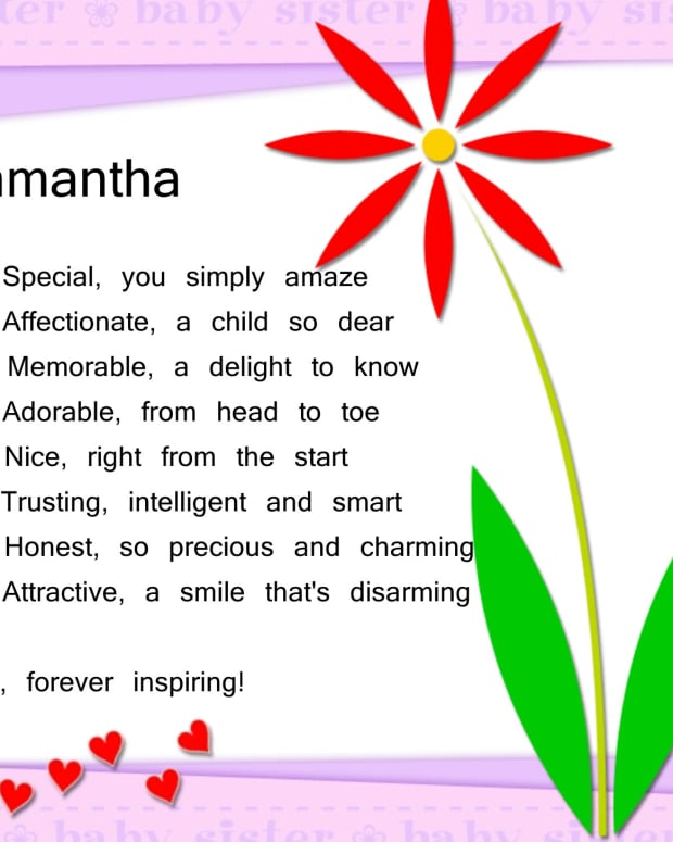 Name Acrostic Poem Template