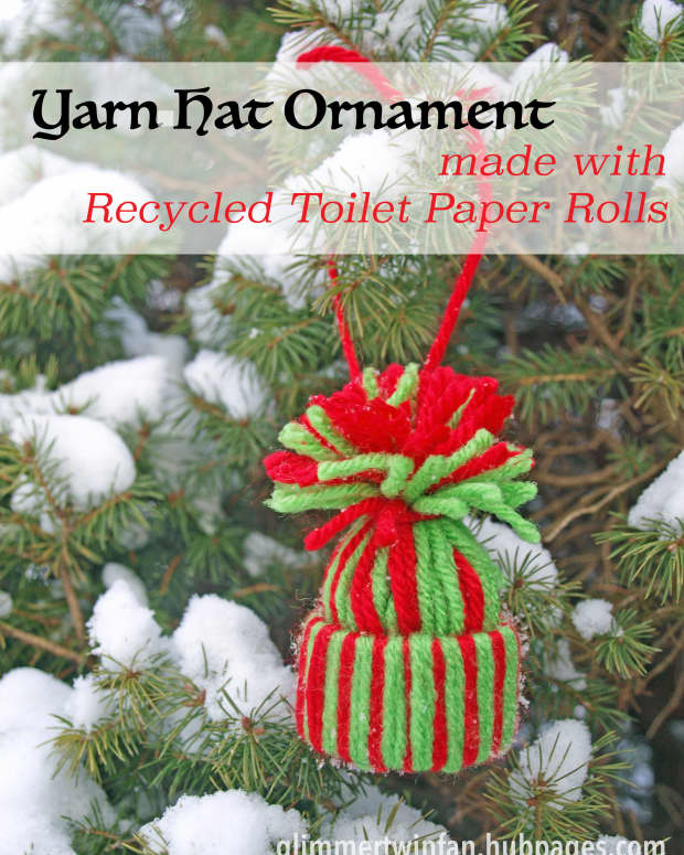 yarn-hat-ornament-made-with-recycled-toilet-paper-rolls-craft-tutorial