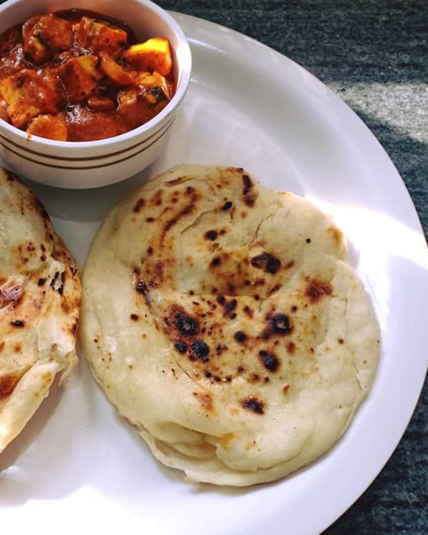 Tawa Naan (Grilled Indian Flatbread) Recipe Without Yeast or Oven ...