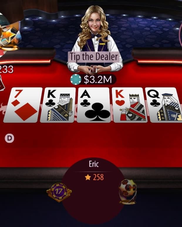zynga poker tipping the dealer