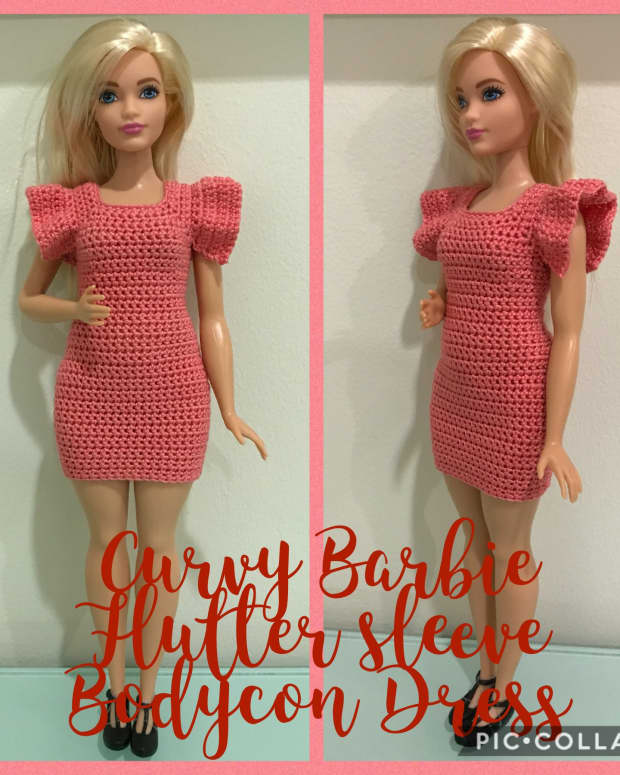 Barbie Colorblock Mod Sheath Dress (Free Crochet Pattern) - FeltMagnet